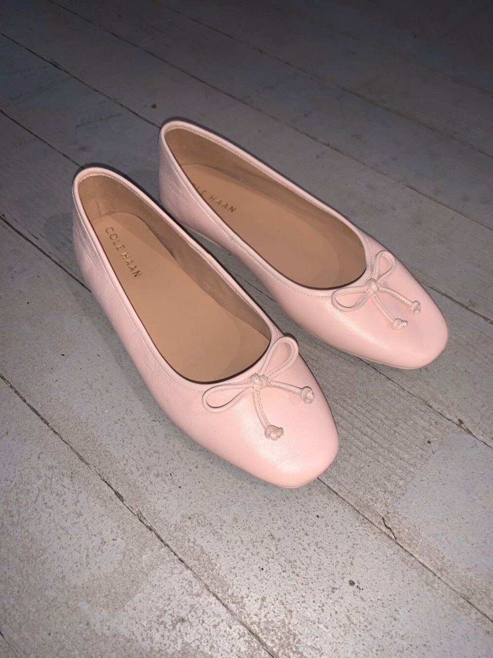 Cole Haan Women's Light Pink Bow Ballet Flats Size 6 Grand 360